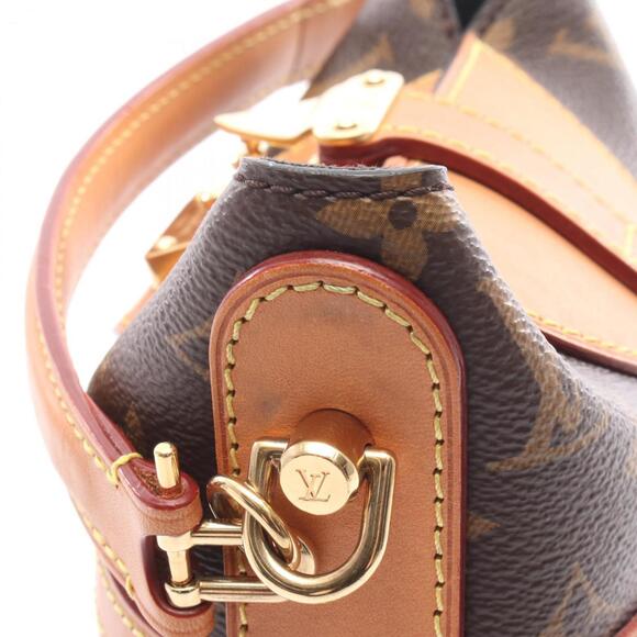 LOUIS VUITTON Brown Monogram Leather Bag - Picture 9 of 10